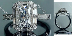 DovEggs halo pave engagement ring semi-mount only(Exclusively to DovEggs Stones)