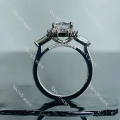 DovEggs halo pave engagement ring semi-mount only(Exclusively to DovEggs Stones)
