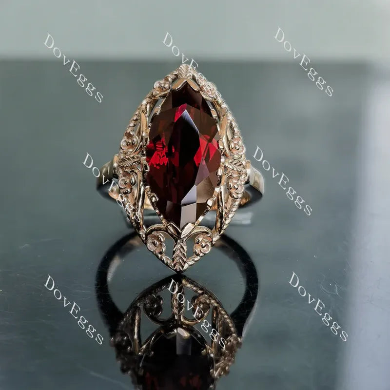 Cheryl Crews Gilliam Rose solitaire engagement ring semi-mount only(Exclusively to DovEggs Stones)