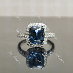 Doveggs halo half eternity engagement ring semi-mount only(Exclusively to DovEggs Stones)