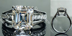 DovEggs half eternity pave engagement ring only semi-mount only(Exclusively to DovEggs Stones)