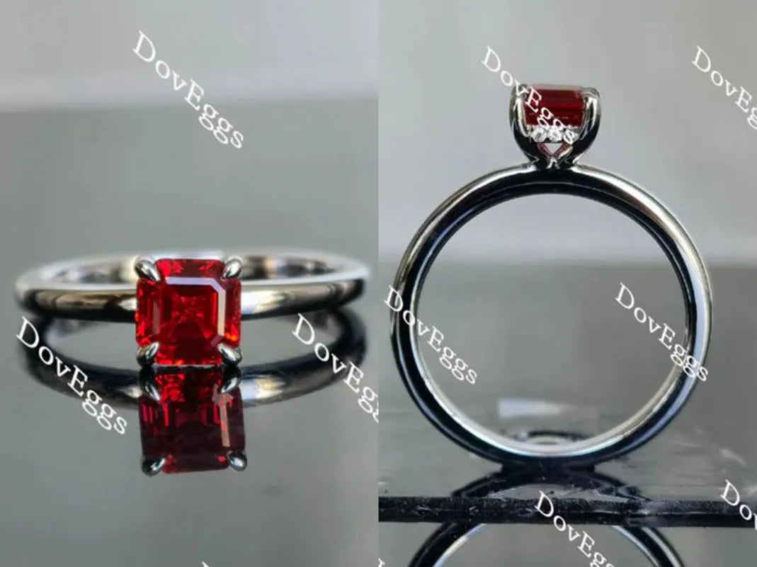 DoveEggs art deco pave engagement ring semi-mount only(Exclusively to DovEggs Stones)