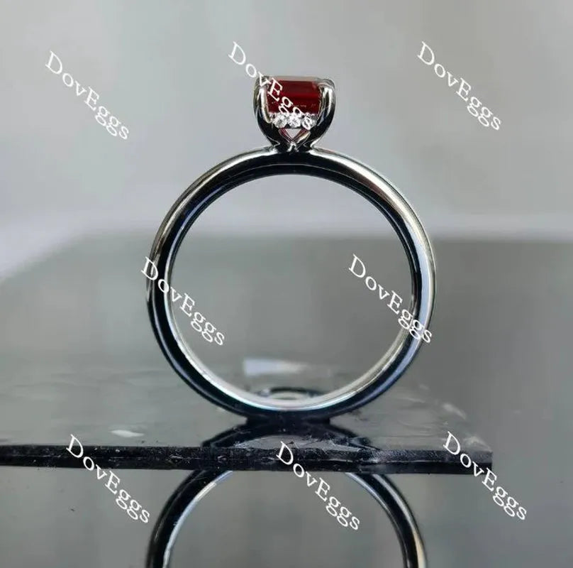 DoveEggs art deco pave engagement ring semi-mount only(Exclusively to DovEggs Stones)