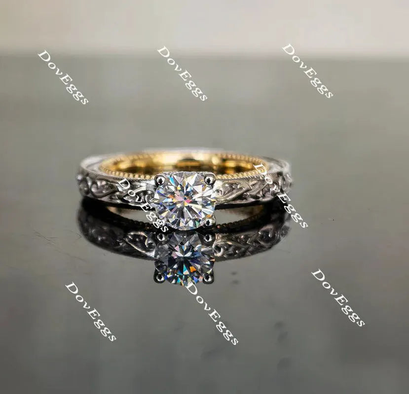Doveggs vintage engagement ring only semi-mount only(Exclusively to DovEggs Stones)