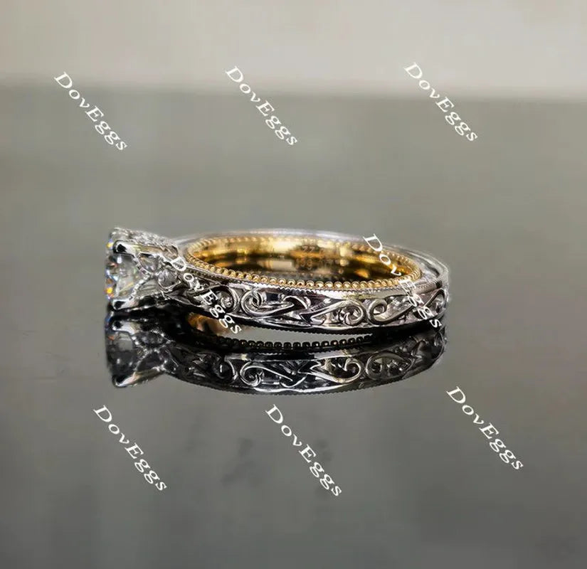 Doveggs vintage engagement ring only semi-mount only(Exclusively to DovEggs Stones)