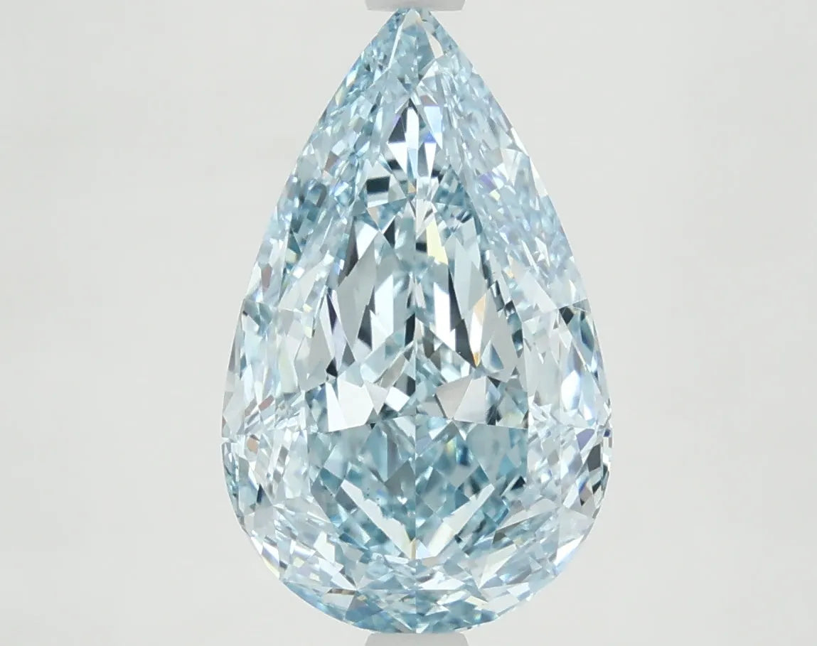 DovEggs 4.050ct Pear F.V.Blue VVS2-LAB GROWN DIAMOND-LFE95A6