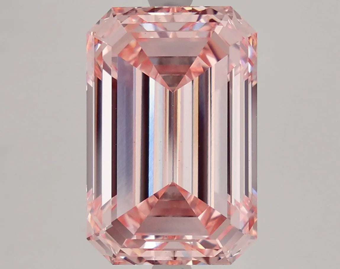 DovEggs 7.530ct Emerald F.I.Pink VS1-LAB GROWN DIAMOND-LFE64A10