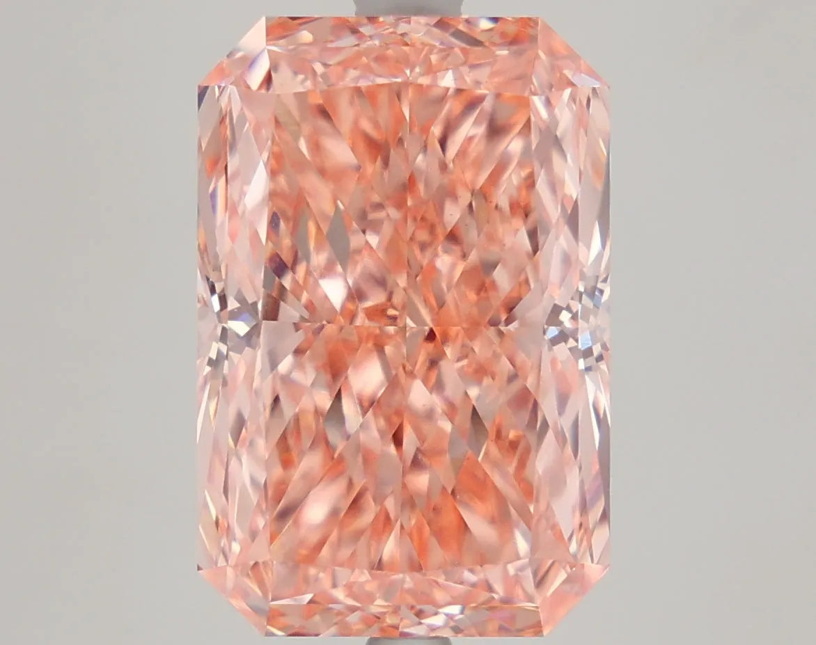 DovEggs 6.800ct Radiant F.V.Orangy Pink VVS2-LAB GROWN DIAMOND-LKP53B10