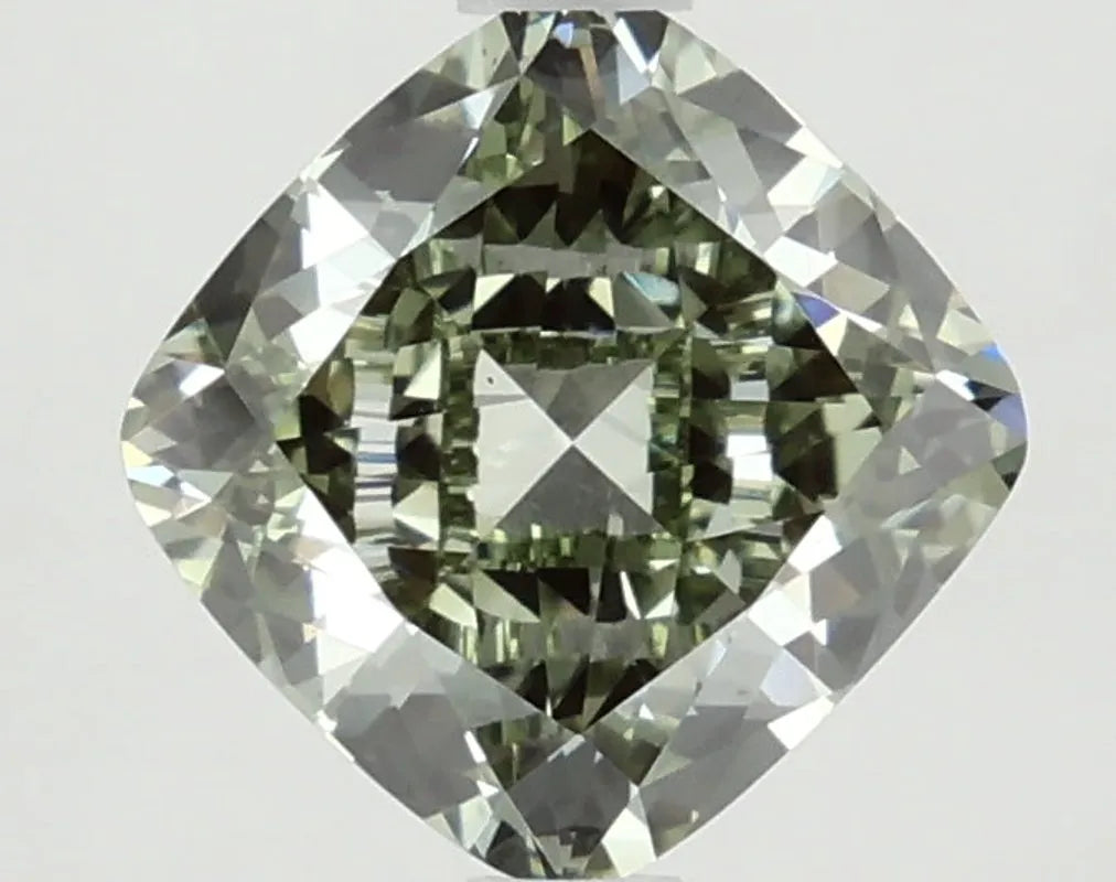 DovEggs 2.220ct Cushion F.V.Green VS2-LAB GROWN DIAMOND-LEF135B82
