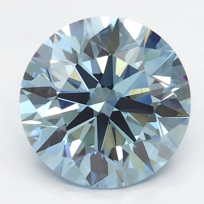DovEggs 3.200ct Round Blue VS1-LAB GROWN DIAMOND-LGS410534
