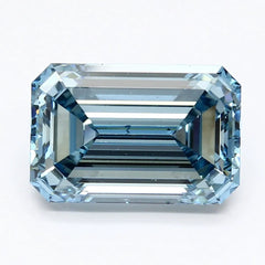 DovEggs 5.010ct Emerald F.V.Blue VS2-LAB GROWN DIAMOND-LHG30NI3