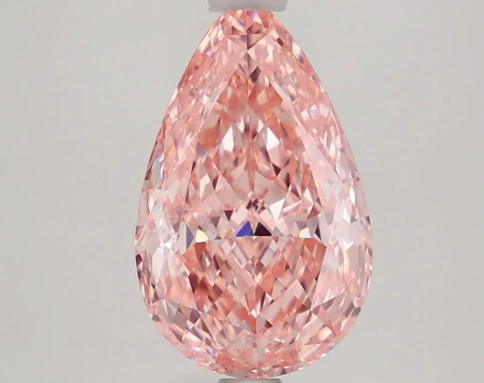 DovEggs 2.560ct Pear F.V.Pink VVS2-LAB GROWN DIAMOND-LFE78A78