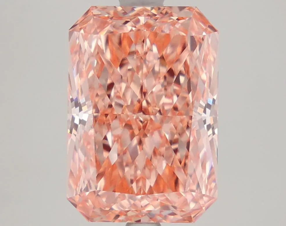 DovEggs 4.420ct Radiant F.V.Orangy Pink VVS2-LAB GROWN DIAMOND-LKP53A32