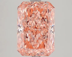 DovEggs 4.420ct Radiant F.V.Orangy Pink VVS2-LAB GROWN DIAMOND-LKP53A32