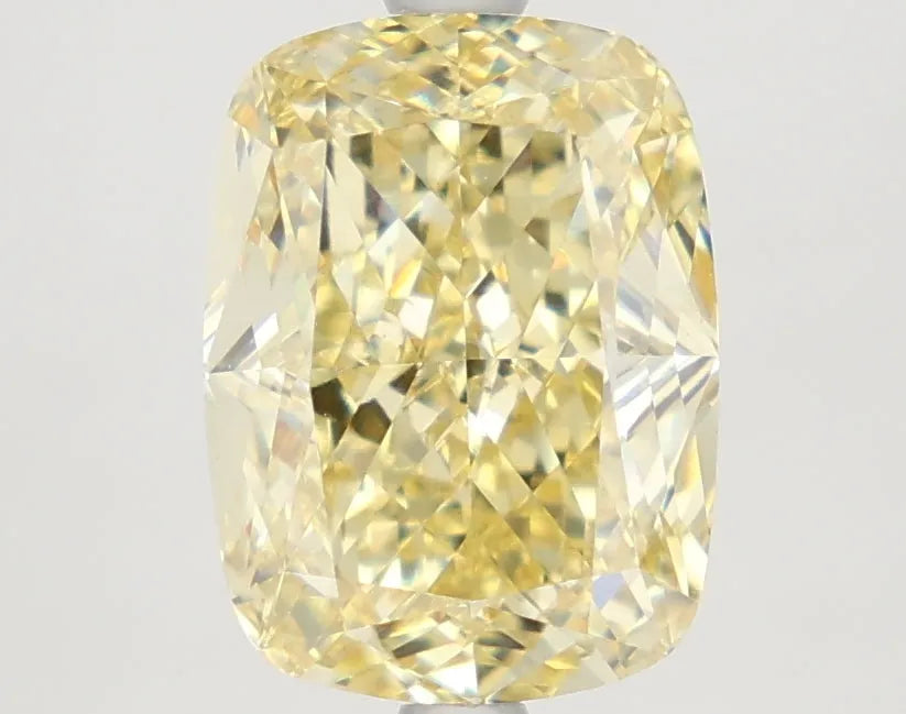 DovEggs 3.580ct Cushion F.Yellow VS1-LAB GROWN DIAMOND-LKJ10A34