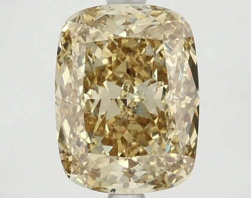 DovEggs 3.670ct Cushion F.V.Yellow VS1-LAB GROWN DIAMOND-LKJ12A124