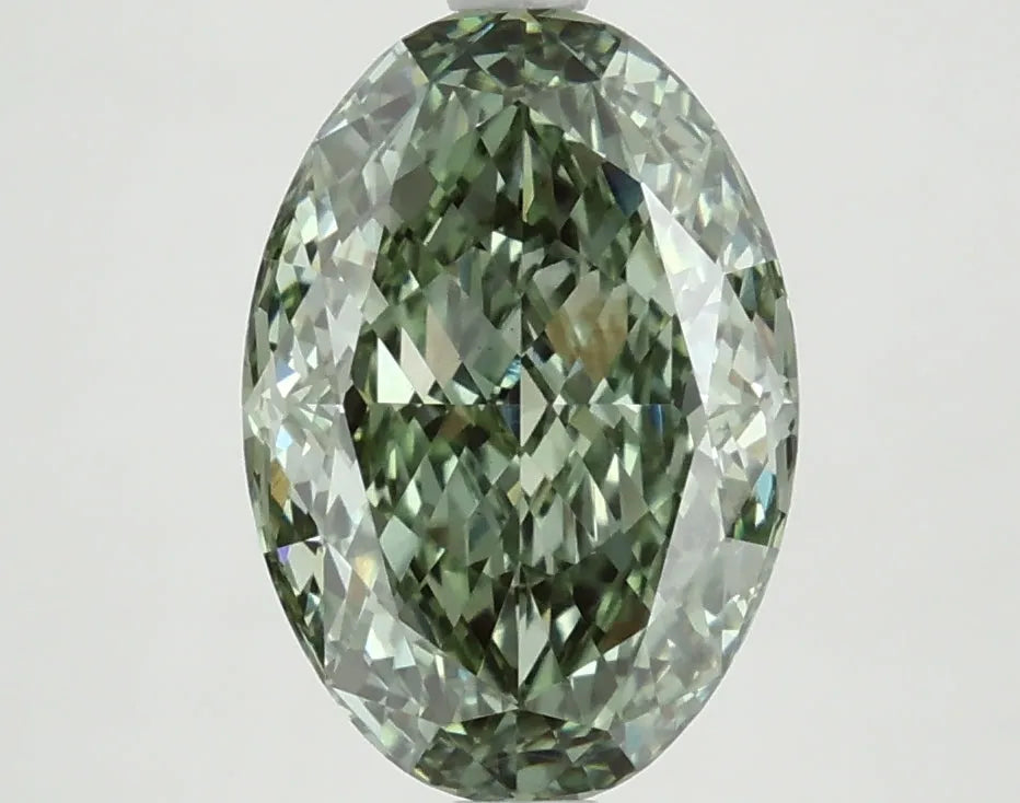 DovEggs 3.510ct Oval F.V.Green VS1-LAB GROWN DIAMOND-LFE101A39