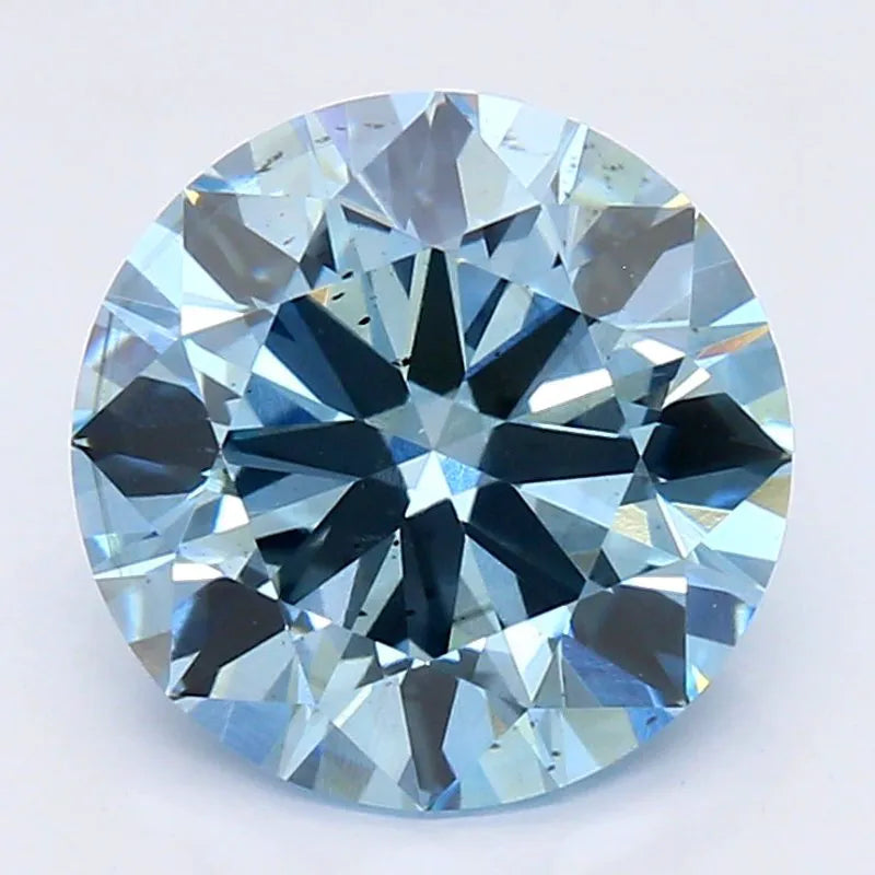 DovEggs 2.000ct Round F.V.Blue SI1-LAB GROWN DIAMOND-LAE94A21