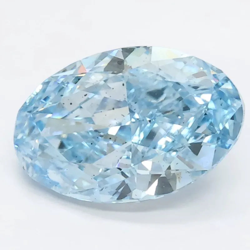 DovEggs 2.100ct Oval Blue SI1-LAB GROWN DIAMOND-LGS411188