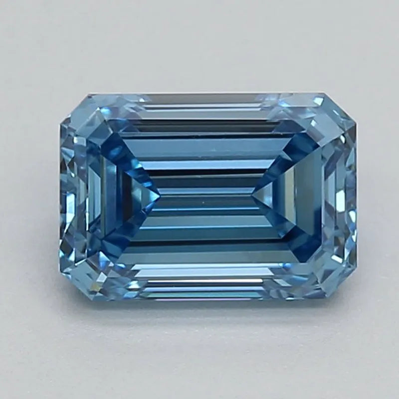 DovEggs 0.960ct Emerald F.V.Blue VS1-LAB GROWN DIAMOND-LLA173A9