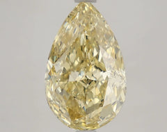 DovEggs 3.940ct Pear F.I.Yellow VVS2-LAB GROWN DIAMOND-LKJ03A7