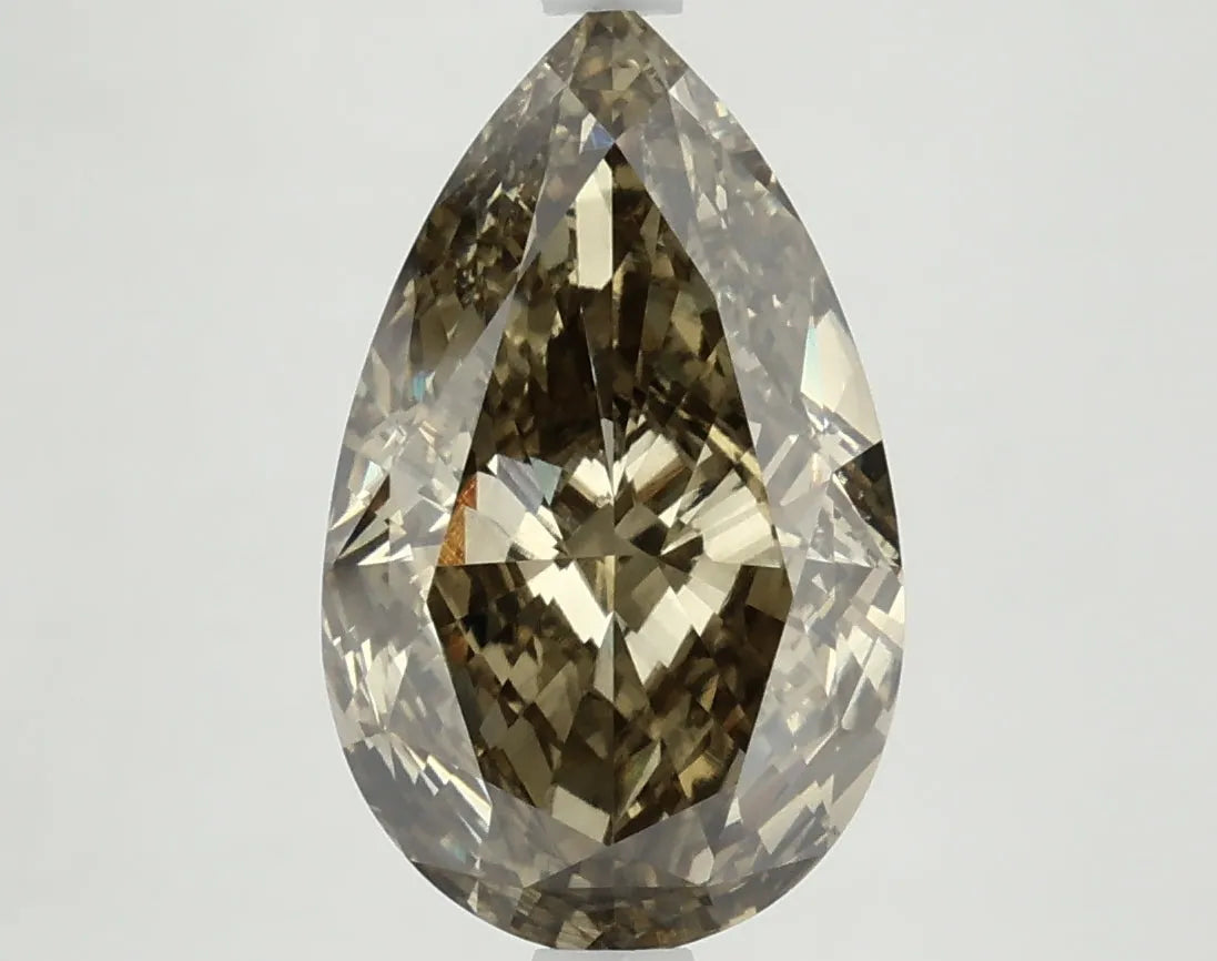 DovEggs 4.650ct Pear F.V.Yellow VS1-LAB GROWN DIAMOND-LKJ12A8
