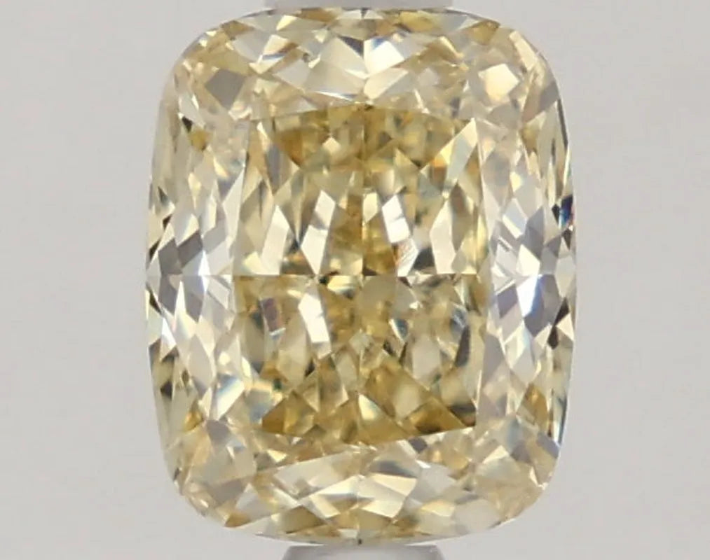 DovEggs 1.370ct Cushion F.Yellow VVS2-LAB GROWN DIAMOND-LKJ05A21