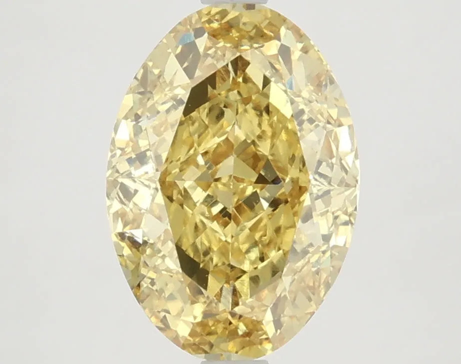 DovEggs 3.740ct Oval F.V.Yellow VS1-LAB GROWN DIAMOND-LKF06A21