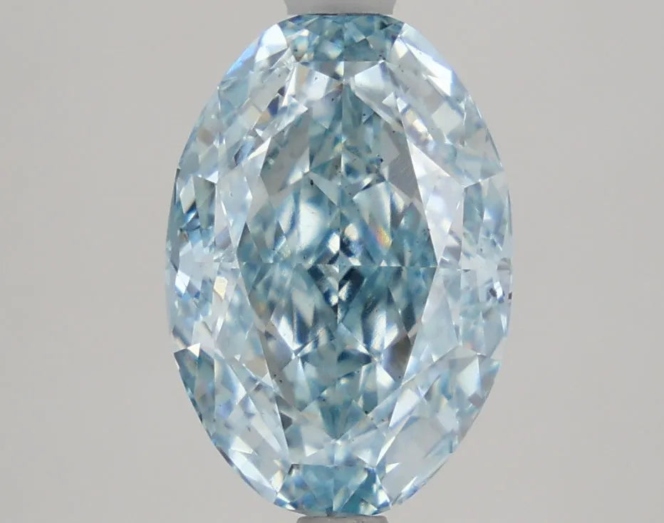 DovEggs 2.770ct Oval F.V.Blue SI1-LAB GROWN DIAMOND-LAE98A4