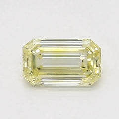 DovEggs 0.290ct Emerald F.V.Yellow VVS2-LAB GROWN DIAMOND-LSJ04C11