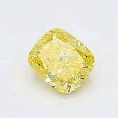 DovEggs 0.290ct Cushion F.V.Yellow VS1-LAB GROWN DIAMOND-LSJ02D14
