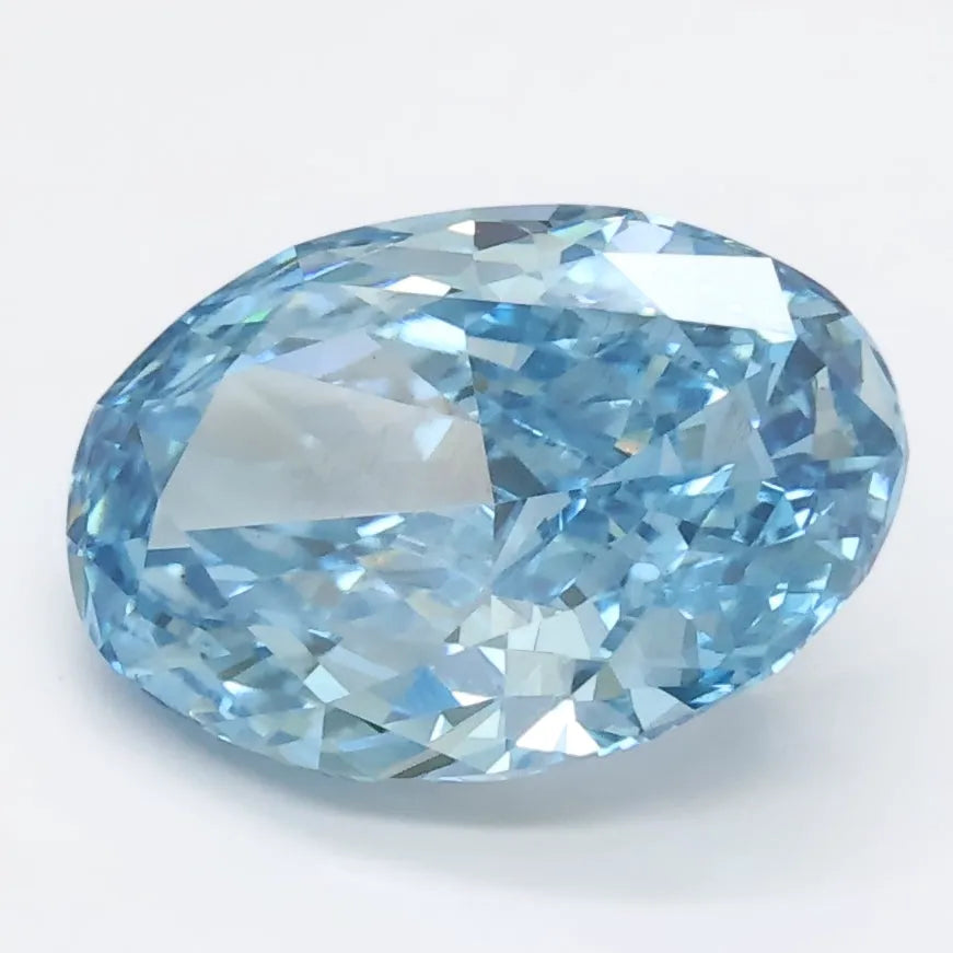 DovEggs 2.580ct Oval Blue SI1-LAB GROWN DIAMOND-LGS411182