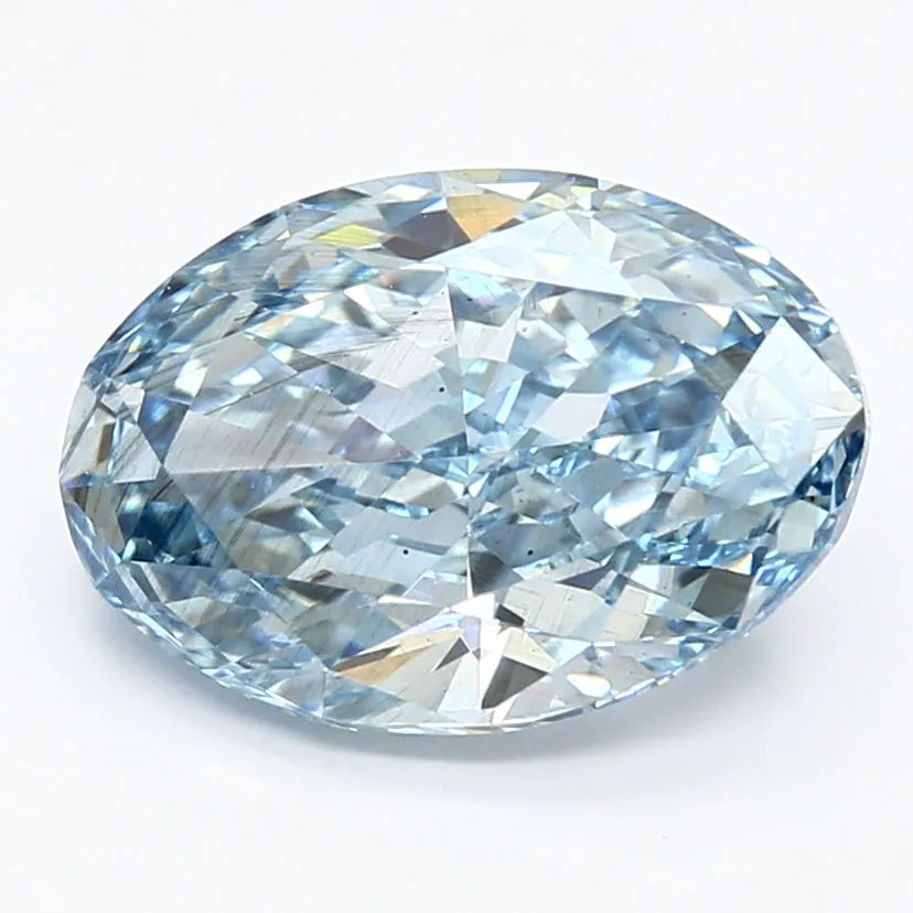 DovEggs 3.340ct Oval F.V.Blue SI1-LAB GROWN DIAMOND-LET87F7