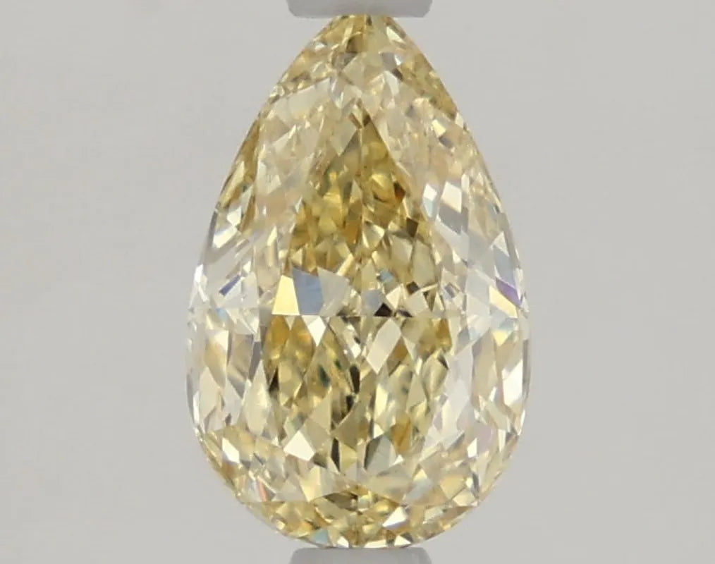 DovEggs 1.080ct Pear F.Yellow VVS2-LAB GROWN DIAMOND-LKF04A27