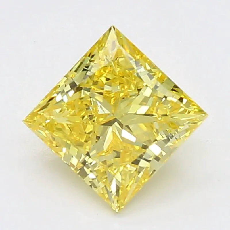 DovEggs 0.720ct Princess F.V.Yellow VS1-LAB GROWN DIAMOND-LSJ03D3