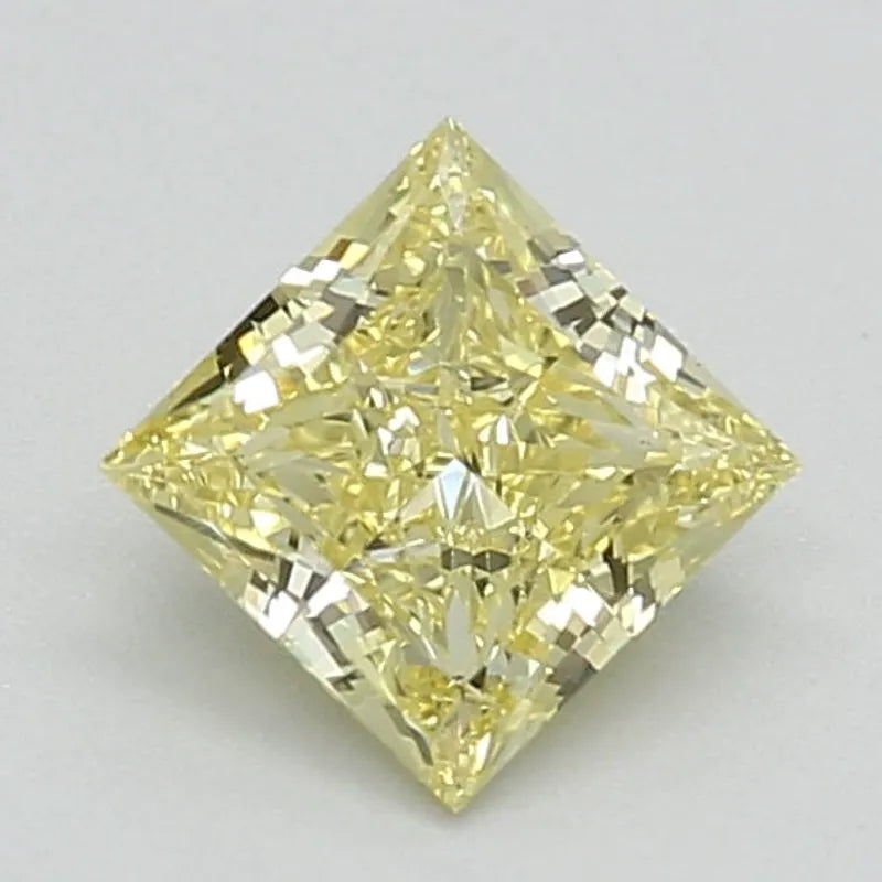 DovEggs 0.670ct Princess F.V.Yellow VS1-LAB GROWN DIAMOND-LSJ04D10