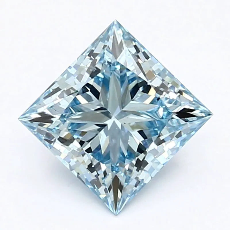 DovEggs 1.440ct Princess F.I.Blue VS2-LAB GROWN DIAMOND-LET111F15