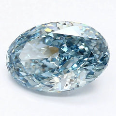DovEggs 2.940ct Oval F.V.Blue VS1-LAB GROWN DIAMOND-LET84F8
