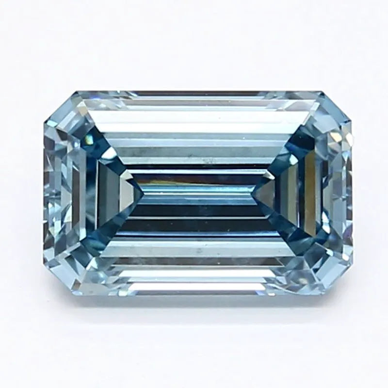 DovEggs 1.370ct Emerald F.V.Blue VS2-LAB GROWN DIAMOND-LET105G4