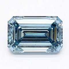 DovEggs 1.370ct Emerald F.V.Blue VS2-LAB GROWN DIAMOND-LET105G4