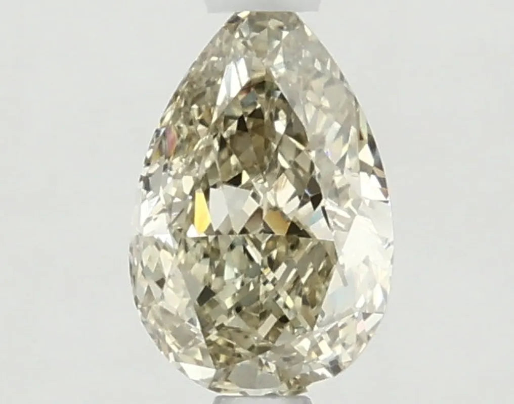 DovEggs 0.980ct Pear F.V.Yellow VS2-LAB GROWN DIAMOND-LKF07A9