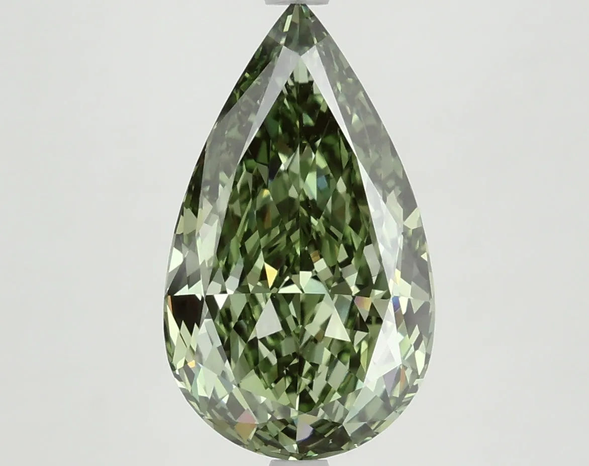 DovEggs 4.330ct Pear F.V.Green VVS2-LAB GROWN DIAMOND-LFE91A14