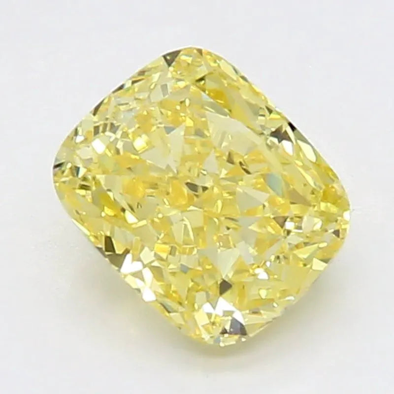 DovEggs 0.810ct Cushion F.V.Yellow VS1-LAB GROWN DIAMOND-LSJ03E1