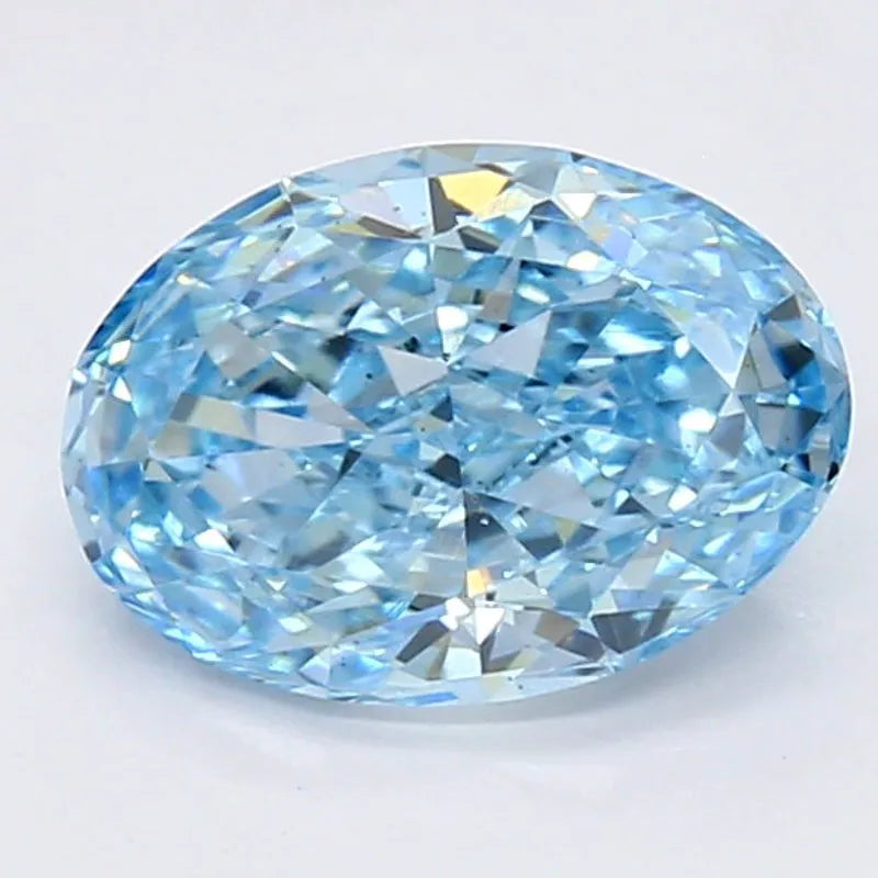 DovEggs 0.900ct Oval F.V.Blue VS2-LAB GROWN DIAMOND-LHC07A107