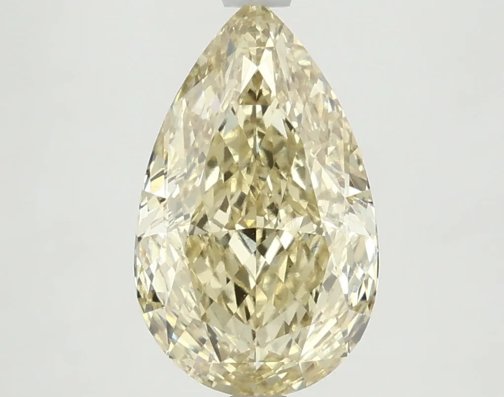 DovEggs 3.600ct Pear F.I.Yellow VS1-LAB GROWN DIAMOND-LKJ13A20