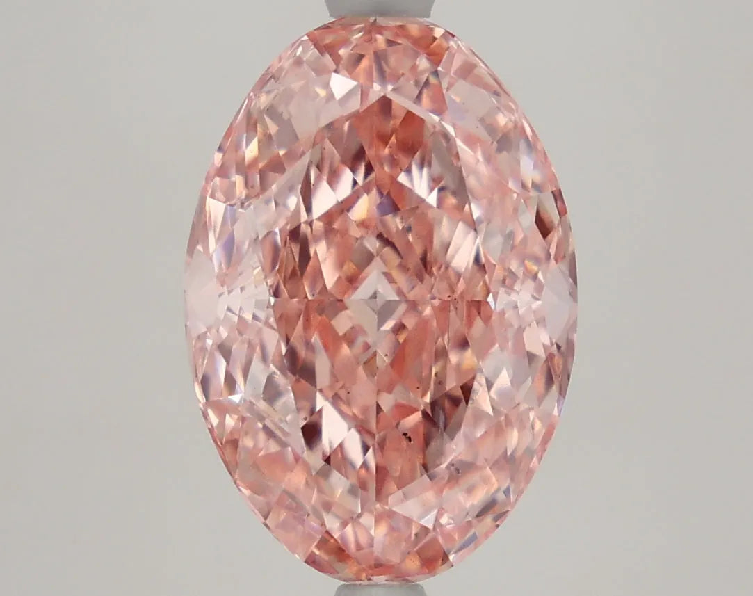 DovEggs 4.420ct Oval F.V.Pink SI1-LAB GROWN DIAMOND-LHC31E2