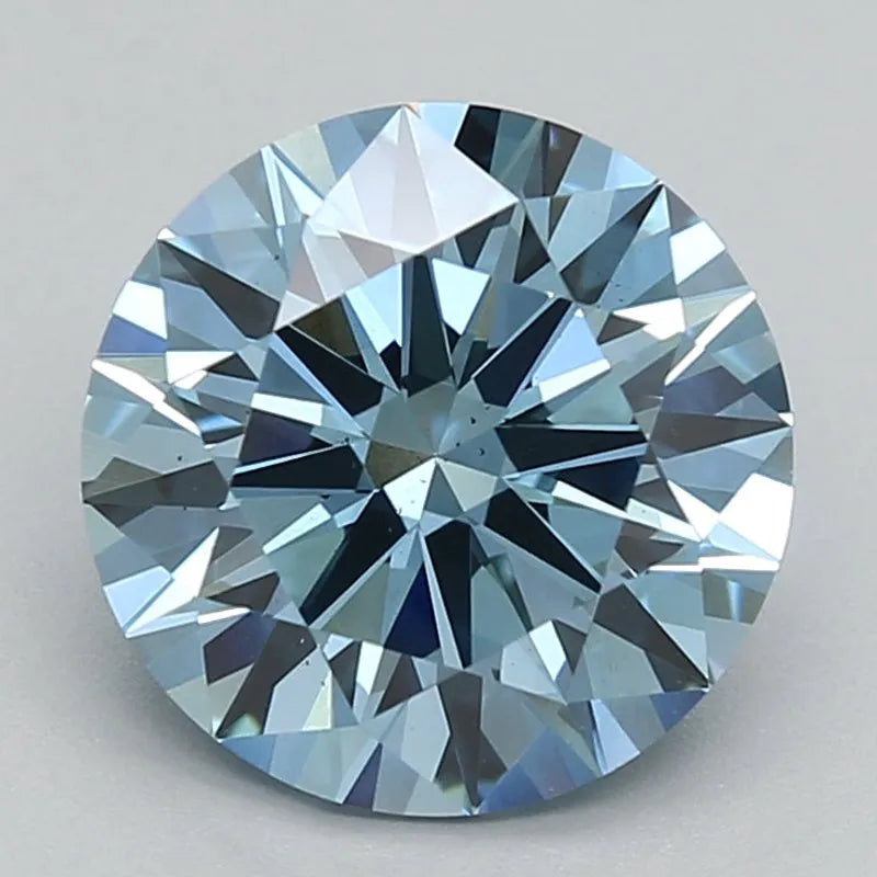 DovEggs 2.000ct Round F.V.Blue SI1-LAB GROWN DIAMOND-LFP05A128