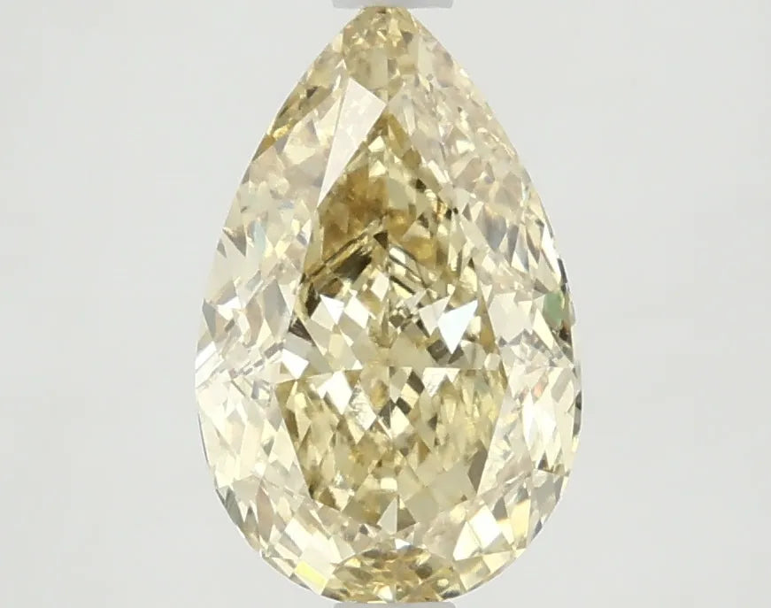 DovEggs 2.490ct Pear F.V.Yellow VS2-LAB GROWN DIAMOND-LKJ12A74