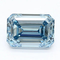 DovEggs 2.140ct Emerald F.V.Blue VS2-LAB GROWN DIAMOND-LEC18G7