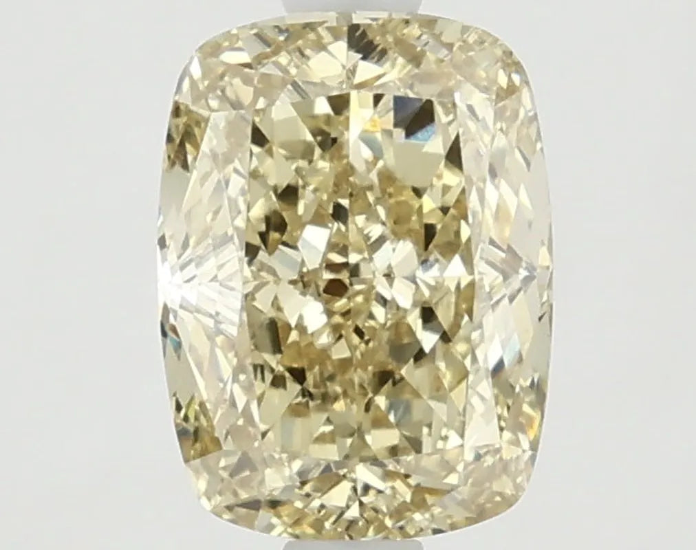 DovEggs 2.100ct Cushion F.I.Yellow VS1-LAB GROWN DIAMOND-LKJ12A68